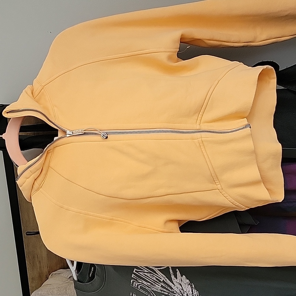 SOLD*** Scuba Full-Zip Cropped Hoodie - Summer Glow - 6 - Picture 10 of 12